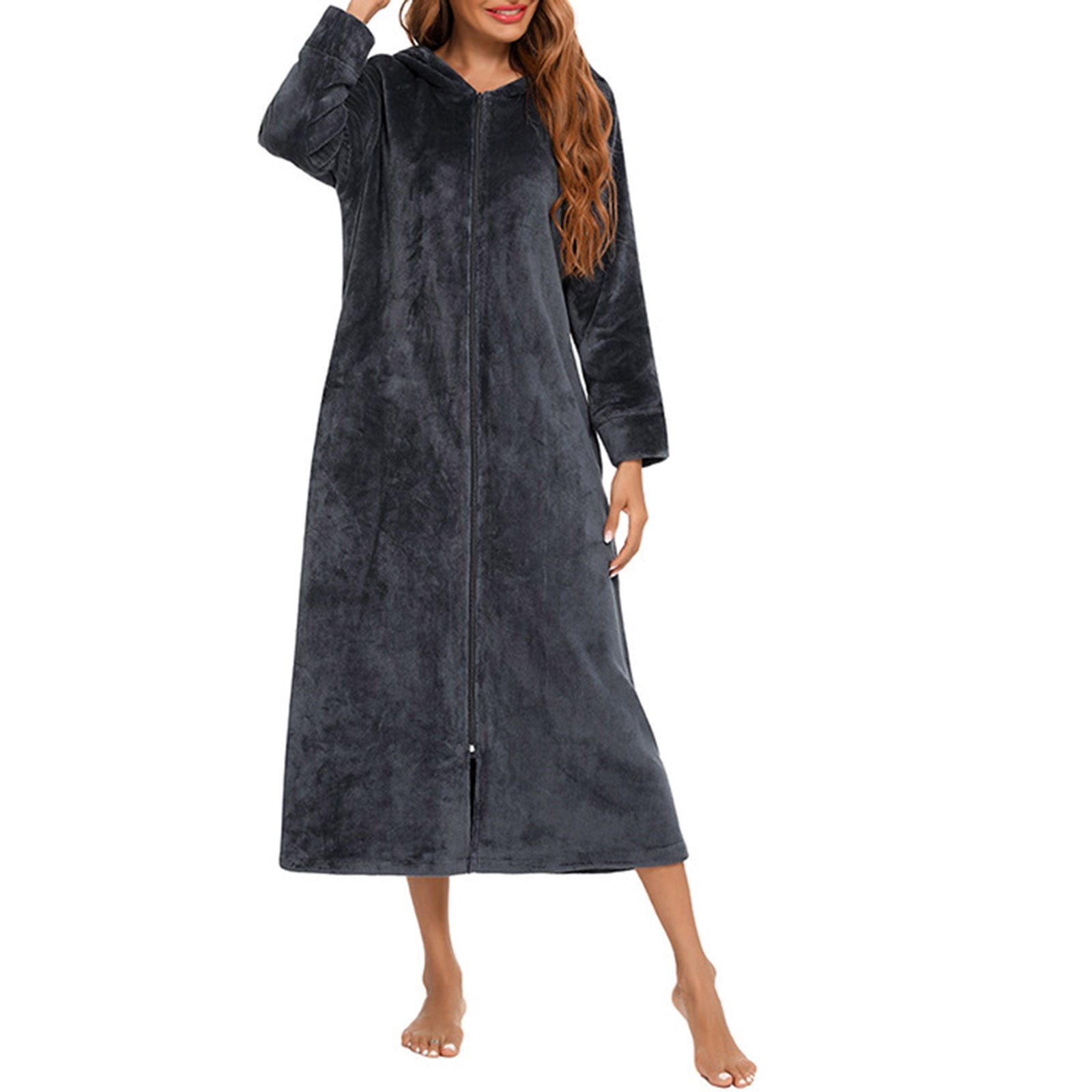 Sherpa Fleece Blanket Hoodie Women Zip Up Wearable Blanket Hoodies Girls Fluffy Adults Hooded Blankets Ultra Soft Plush Cosy Warm Cardigan Ladies Oversized Hoodie Blanket