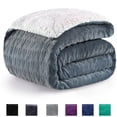 thumbnail image 1 of SMIXLN Sherpa Blanket, Reversible Fleece & Sherpa Throw Blanket, Soft Plush Warm Twin XL Size Blanket for Couch, Bed & Fall Winter, Dark Gray Heart, 71" x 80", 1 of 7