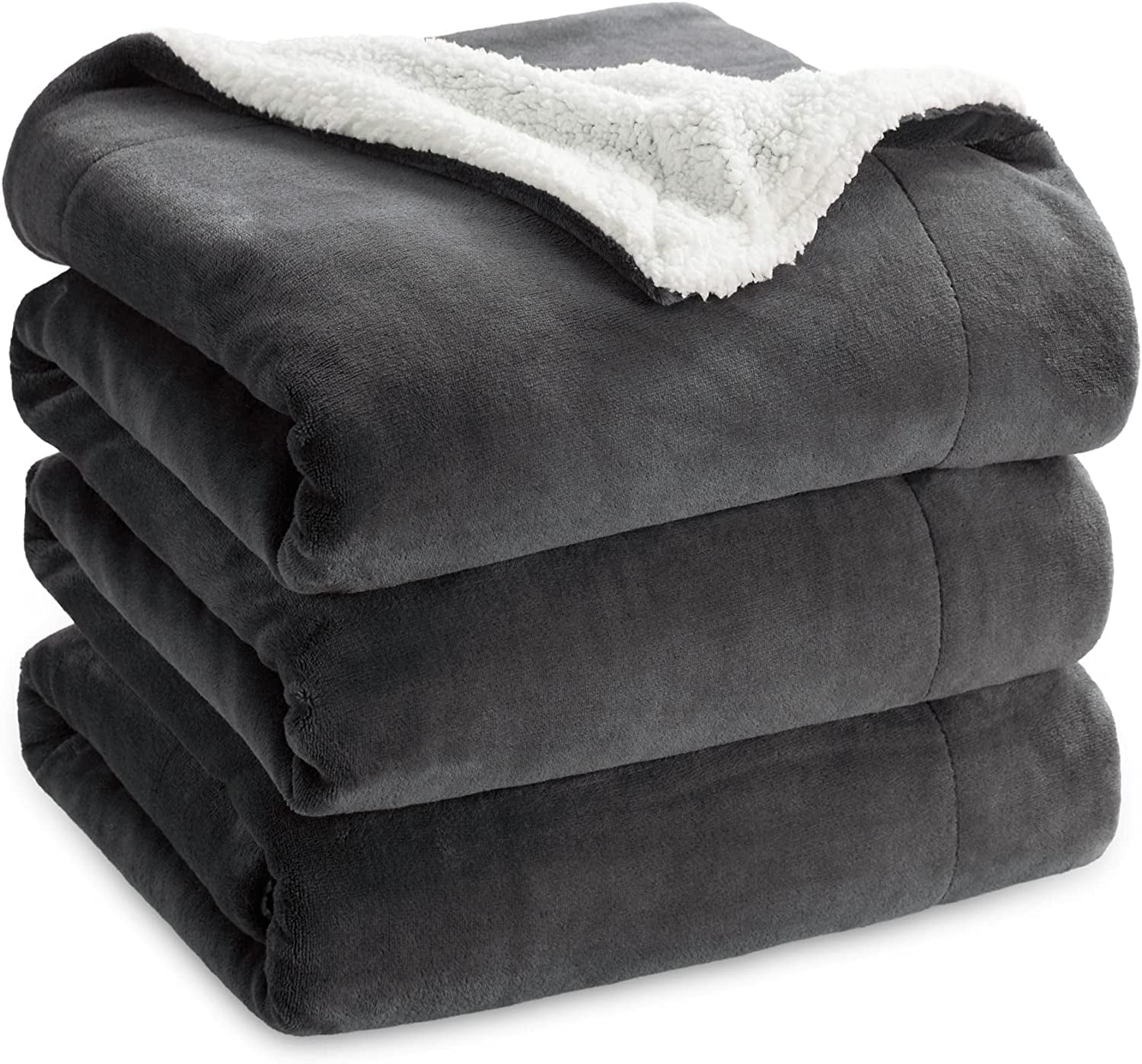 Sherpa Fleece Blankets Queen Size for Bed Thick and Warm Blanket for