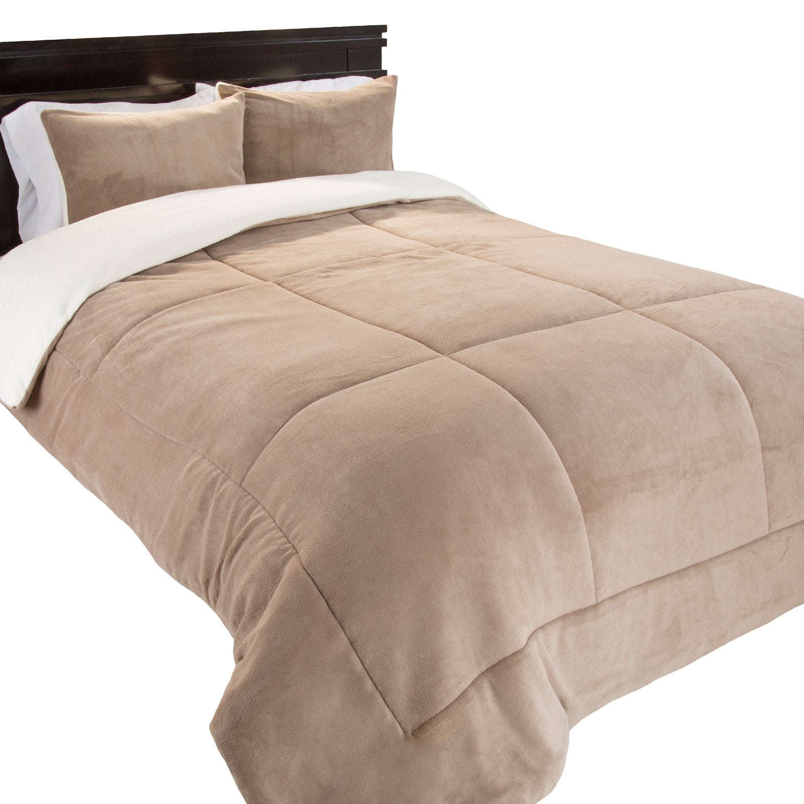 Sherpa queen comforter deals