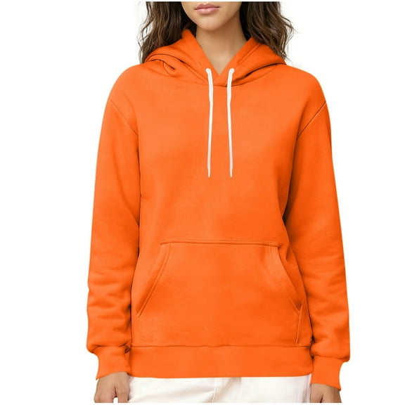 Sherpa Fleece Lined Hoodies for Women Basic Solid Pullovers Warm Winter Long Sleeve Sweatshirts Casual Thermal Tops