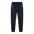 thumbnail image 1 of Sherpa Fleece Lined Joggers for Men Warm Winter Sweatpants, Drawstring Athletic Pants with Zipper Pockets, 1 of 4
