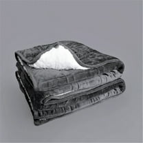 Sherpa Fleece P&R Weighted Blanket - Luxuriously Soft, Cozy, Warm Grey/Sherpa White 60"x80"- 15lb