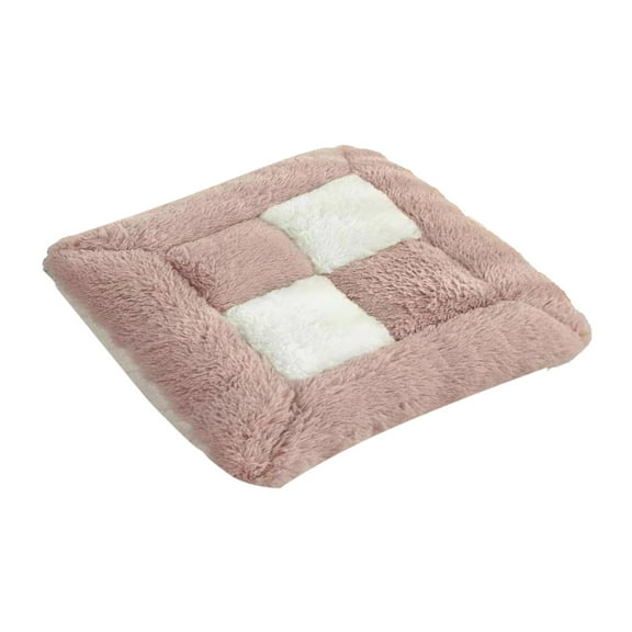 Sherpa Fleece Square Chair Cushions for Dining Chairs, Soft Comfortable Thick Chair Pads Floor Cushions Fuzzy Seat Cushion for Kitchen Chairs Home Decor (16"x 16")