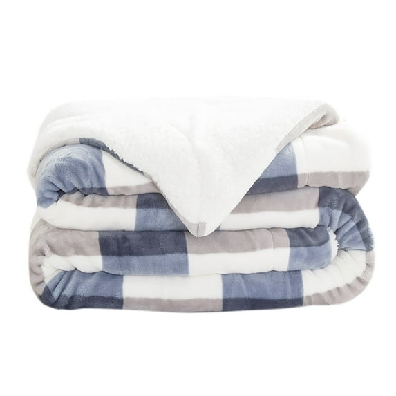 Sherpa Throw Blanket, Reversible Super Plush Soft Fuzzy Blanket for Bed Sofa, Size Warm Fluffy Flannel Blankets for WinterF - 200X150CM