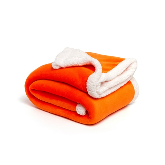 Sherpa Fleece Throw Blanket, Reversible Super Soft Luxurious Plush Blanket Throw