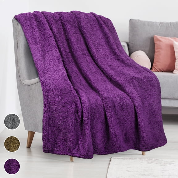 Sherpa Fleece Throw Blanket for Kids,Super Soft Light Weight Reversible Fuzzy Snuggle Blanket for Camping Couch Bed All