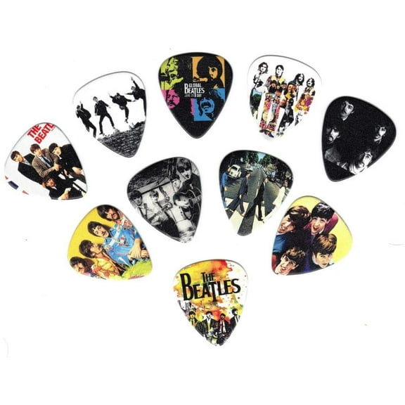 Sherpa Goods - Beatle's Guitar Picks - 10 Premium Medium Guitar Picks (0.71mm Thickness)