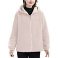thumbnail image 1 of Sherpa Jacket Women Winter Fleece Lined Warm Full Zip Up Hoodies Solid Sweatshirts White XXXL, 1 of 5
