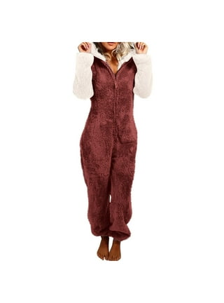 SUNSIOM Women's Sexy Christmas One Piece Pajamas Print Sleepwear