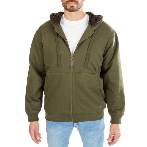 Sherpa-Lined Fleece Jacket
