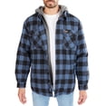 thumbnail image 1 of Sherpa-Lined Hooded Flannel Shirt-Jacket, 1 of 5