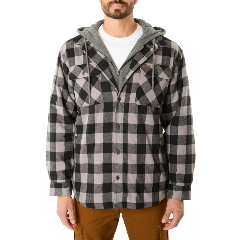 Heavyweight Flannel Dickies Flannel Jacket With Hood Walmart Lined - Main Image