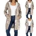 thumbnail image 1 of Sherpa Lined Hoodie for Women Fall Winter Fuzzy Jacket Zip Up Hooded Coat Warm Long Sleeve Fleece Outerwear, 1 of 8