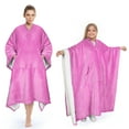 thumbnail image 1 of Sherpa Poncho Blanket Super Soft Comfy Plush Wearable Fleece Blanket  for Adult, 1 of 7