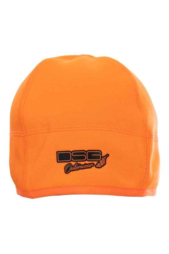DSG Women's Sherpa Fleece Ponytail Beanie Blaze Orange One Size Fits Most