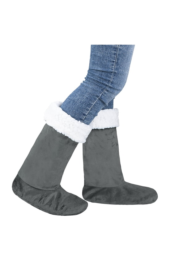 Sherpa Slipper Socks for Women,Winter Indoor Home Non Skid Booties