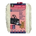 thumbnail image 1 of Sherpa Soft & Cozy Waterproof Pet Bed Liner with 2 Replacement Liners, Small, White (2 Pack), 1 of 5