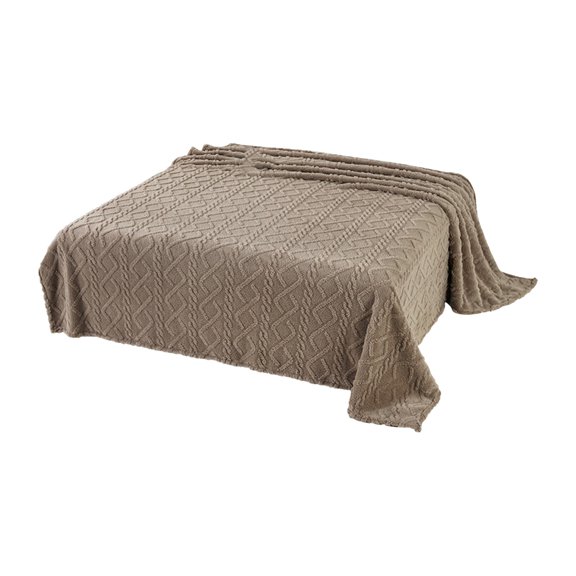 Sherpa Throw Blanket for Couch Sofa, Dual Sided Plush Blanket, Fuzzy Soft Cozy Blanket for Bed, Fleece Thick Warm Blanket for Winter, Coffee, 28x40 Inches