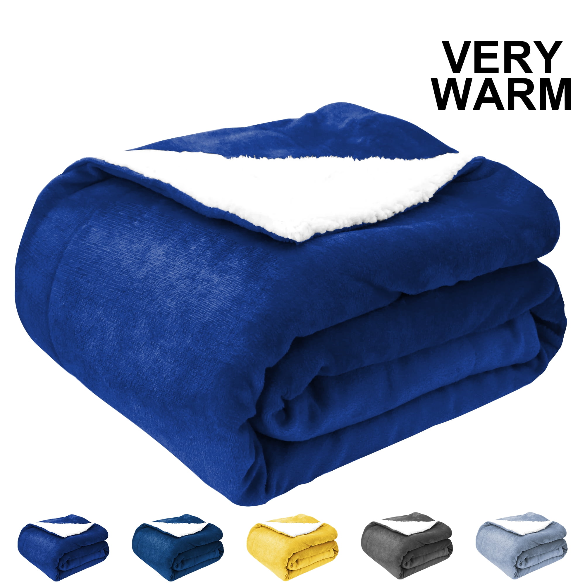 Sherpa Throw Blanket for Couch Sofa Fuzzy Soft Cozy Blanket for Bed