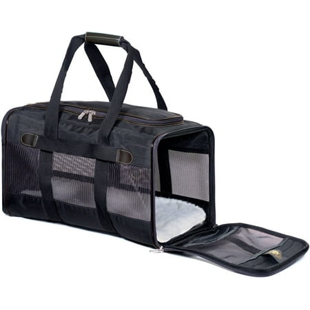 Sherpa To Go Travel Pet Carrier, Airline Approved & Guaranteed On Board - Black, Medium