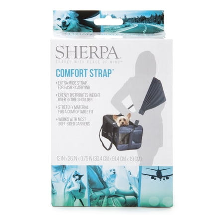 Sherpa® Travel Pet Carrier Accessory, Comfort Strap®, Black