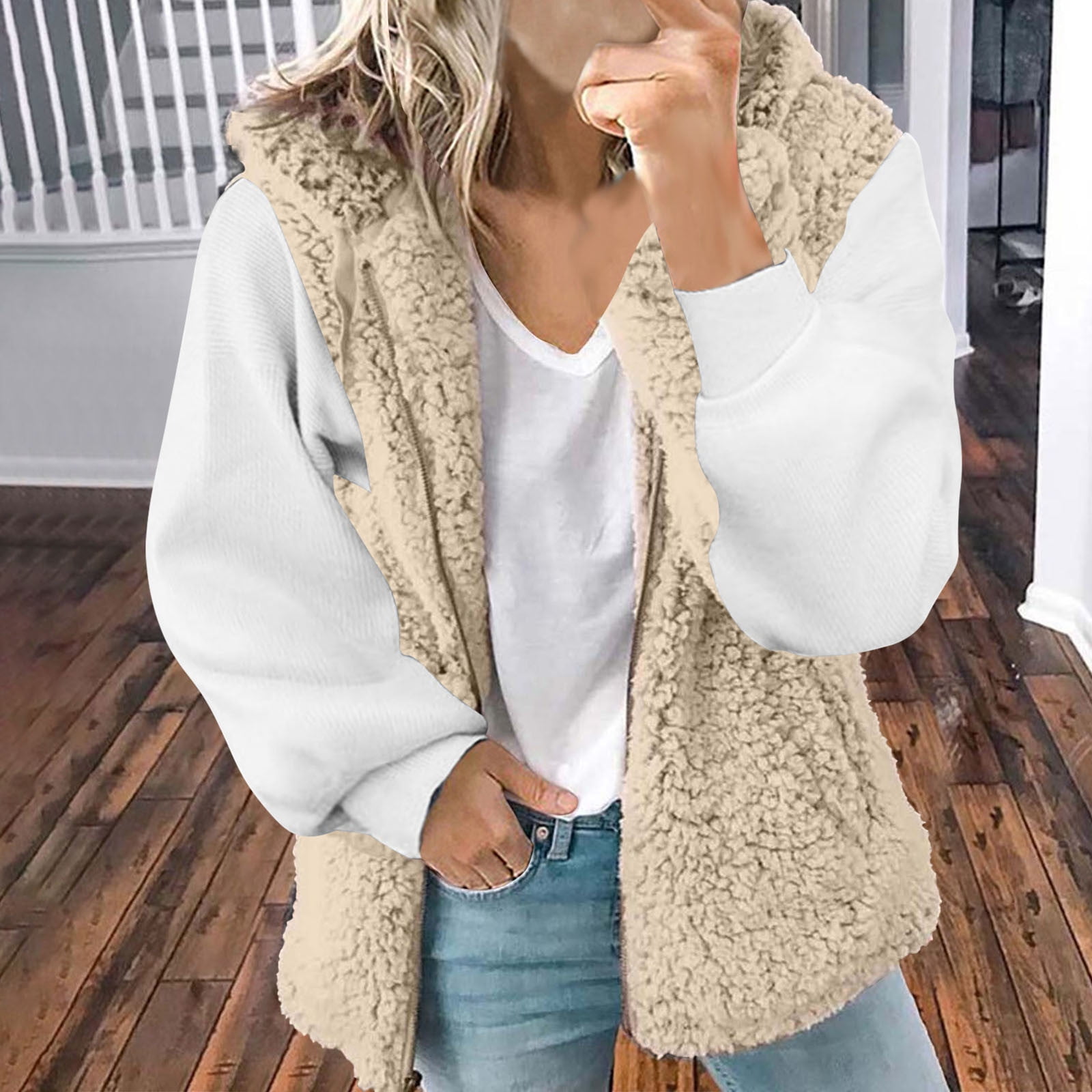 Sherpa Vest for Women Sleeveless,Lightweight Fuzzy Fleece Vest for Women  Plus Size with Hood,Womens Winter Sherpa Vest Fall Warm Zipper Vest Fleece  Jackets for Women Plus Size Hoodie - Walmart.com