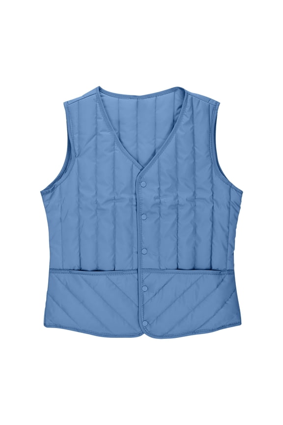 Sherpa Vest for Womens Cozy Fleece Lined Cropped Waistcoat Winter Plus Size Sleeveless Jackets Warm Snap Shaggy Gilet Coat Windproof Waterproof Puffer Vests