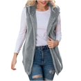 thumbnail image 1 of Sherpa Vest Womens Fall Fashion 2026 Open Front Fleece Fuzzy Cardigan Vest Winter Comfy Warm Coats with Pockets, 1 of 8