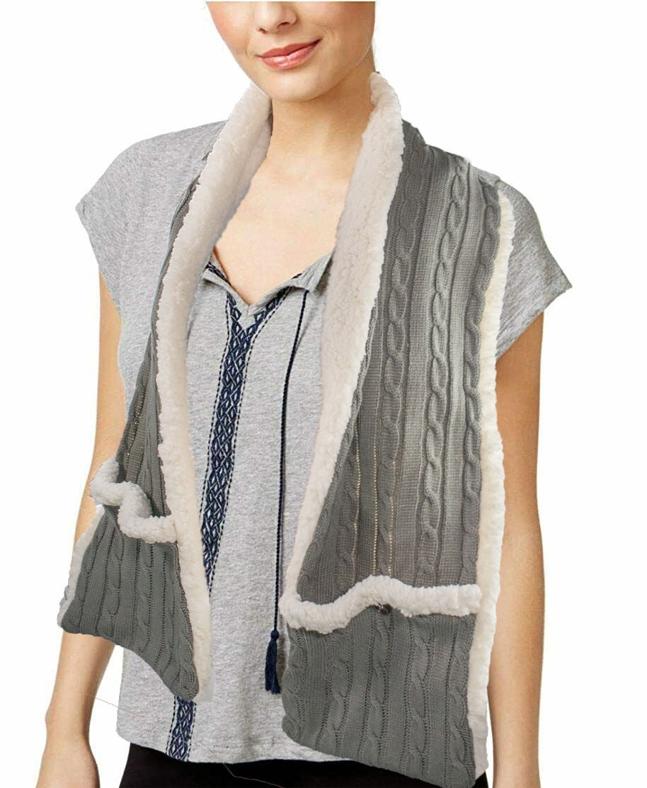 heated sherpa shawl
