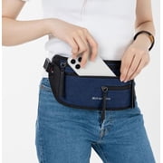 Sherpani Unisex Jett Waist Fanny Pack Indigo Blue Black RFID-blocking Protection