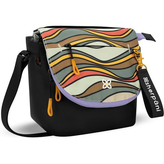 Sherpani Milli Nylon Flap Crossbody Bag RFID Purse For Women