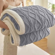 Sherpas Queen Size Blanket for Bed, Fleece Soft Cozy Fuzzy Blankets Thick Warm for Winter, Sheepskin Plushs Thickened Fleece Blanket Nap Blanket Throw, 150*200cm