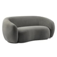 thumbnail image 1 of Simpli Home Sherri 69 inch Wide Contemporary Loveseat Sofa in Stone Grey Boucle Performance Fabric, 1 of 16
