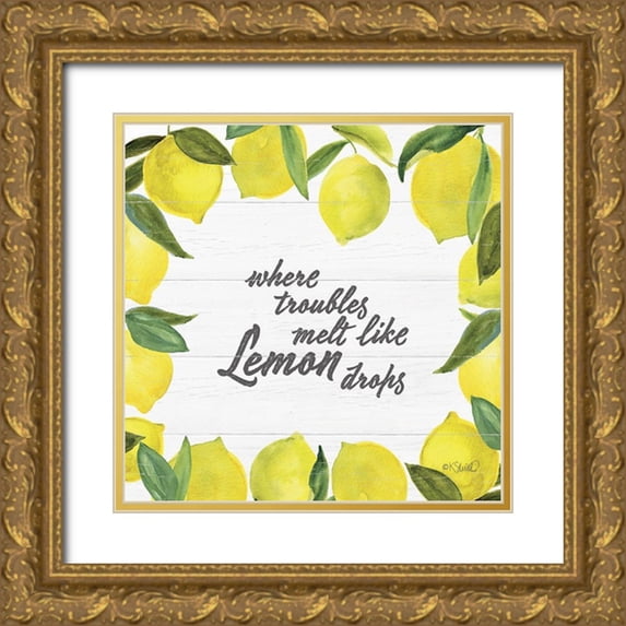 Sherrill, Kate 12x12 Gold Ornate Wood Framed with Double Matting Museum Art Print Titled - Where Troubles Melt