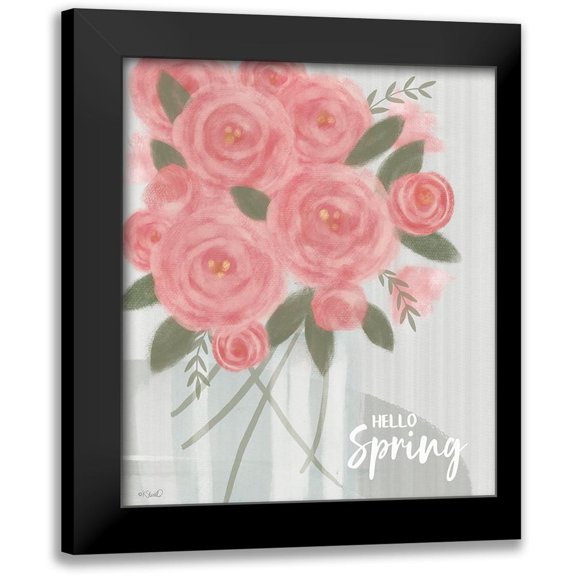 Sherrill, Kate 12x13 Black Modern Framed Museum Art Print Titled - Hello Spring