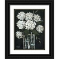 thumbnail image 1 of Sherrill, Kate 12x14 Black Ornate Wood Framed with Double Matting Museum Art Print Titled - White Hydrangeas I, 1 of 4