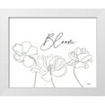 thumbnail image 1 of Sherrill, Kate 14x12 White Modern Wood Framed Museum Art Print Titled - Bloom Sketch, 1 of 4
