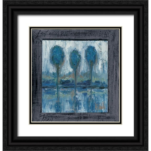 Sherrill, Kate 26x27 Black Ornate Wood Framed with Double Matting Museum Art Print Titled - Let Your Roots Grow Deep