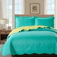 thumbnail image 1 of Sherry -3 Piece Quilt Set (Queen) - Turquoise, 1 of 2