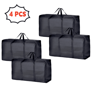 2 Pack XXL Jumbo Extra Large Heavy Duty Stronger Handles Storage Bags  Moving Totes Zippered Reusable Wrap Around Storage Totes