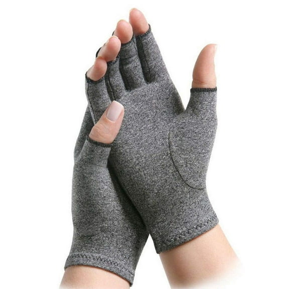 Sherry Arthritis Glove Compression Joint Finger Pain Relief Hand Wrist Support Bracket (L Size)