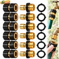 thumbnail image 1 of Sherry Garden Hose Quick Connector, 3/4 Inch Male and Female Garden Hose Fitting Quick Connector, 6 Set, 1 of 7