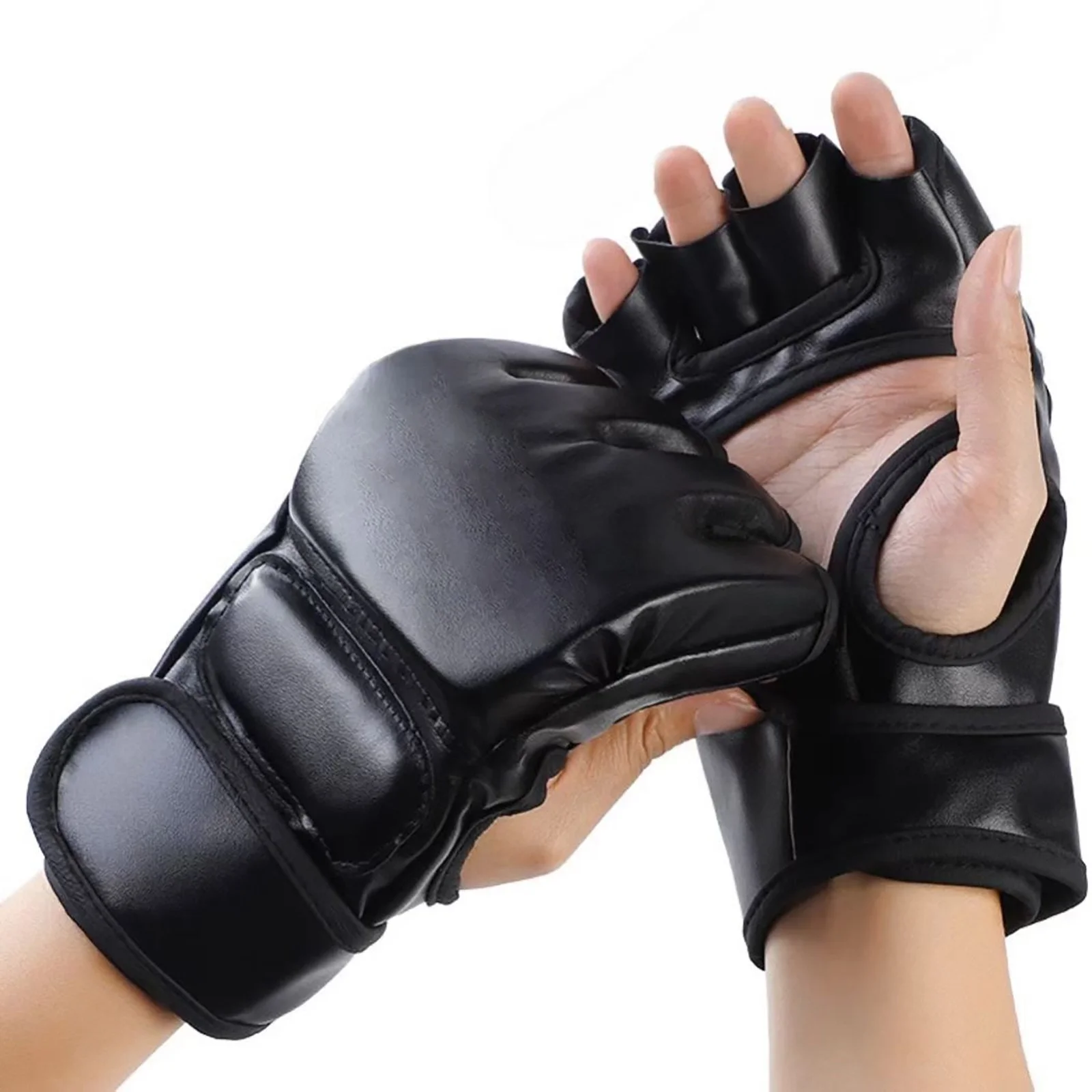 Sherry Half Finger Taekwondo Gloves  Thickened Boxing Gloves for Fitness, Sandbags & Fingerless Gloves for Men, Women & Kids  Ideal for Boxing, Training & Martial Arts
