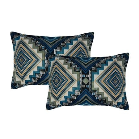 Sherry Kline Aliso Creek Topaz Boudoir Decorative Throw Pillow (set of 2)
