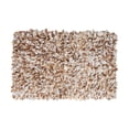 thumbnail image 1 of Sherry Kline Angelique Bathroom Rug, Water Absorbent Shower Mat, Durable Bath Accessories, Machine Washable Cotton Rugs, Polyester Bath Mat for Decor,Paper Feather Design, Non Slip (20X32,Taupe), 1 of 1