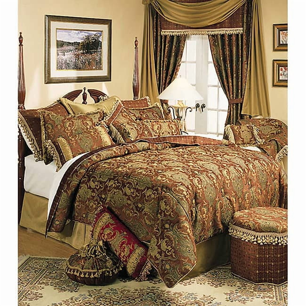 Sherry Kline China Art Brown Queen 6-piece Comforter Set