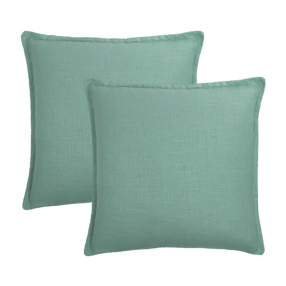 Sherry Kline Frisco Linen Mint Reversible 20-inch Decorative pillow (set of 2)