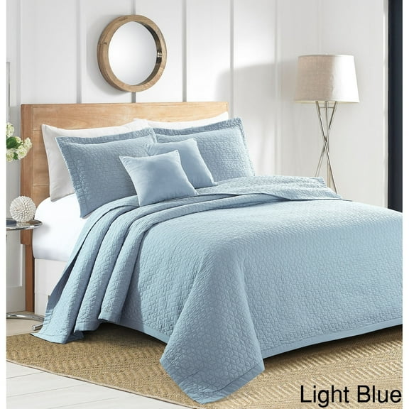 Sherry Kline  Out of the Box 3-piece Embroidered Quilt Set Off White Queen