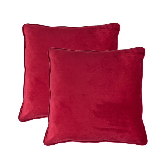 Sherry Kline Richmond Velvet 20-inch Throw Pillow (set of 2) Red